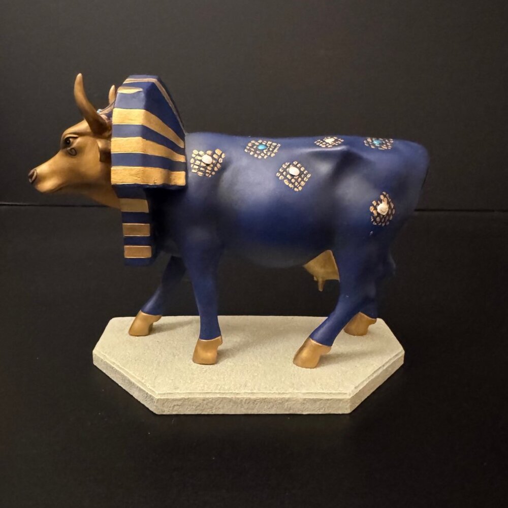 Cow Parade "Tutancowmon" Cow Resin Figurine #9126 Vintage 2000 Limited Edition - Picture 6 of 13